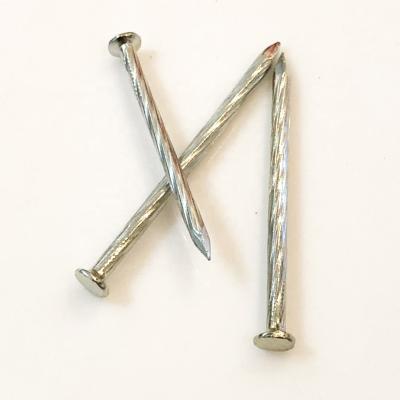 中国 XINHAI Twisted Spiral Spike Nails Common Concrete Pan Flat Head Zinc Coated Nails 販売のため