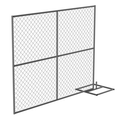 China Easily Assembled Galvanized Wire Mesh Fence Outdoor Chain Link Temporary Fencing for sale