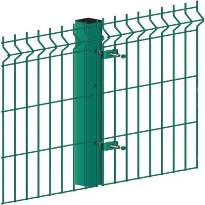 China Easily Assembled Outdoor Steel Fence Hardware PVC Coated Steel Wire Low Carbon Metal 3D Modeling ISO 9001 Pieces zu verkaufen