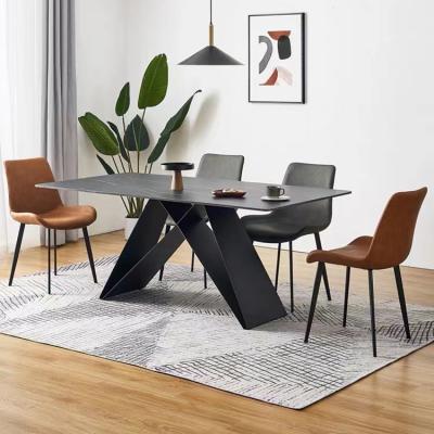 China Modern Dining Table Sets Household Modern Home Furniture Large Luxury Dining Tables Set for sale