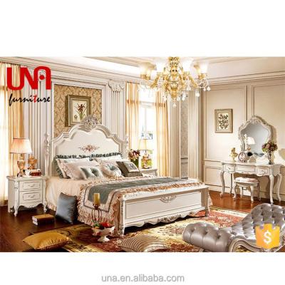 China European Style European Royal Beds Set Girl Prefer American Style Furniture Wooden King Size Bed Bedroom Furniture for sale