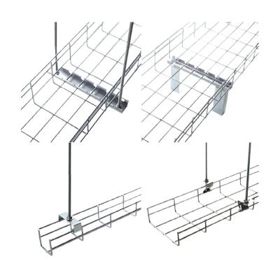 China Steel Wire Mesh Perforated Aluminum And Stainless Steel Cable Tray for sale