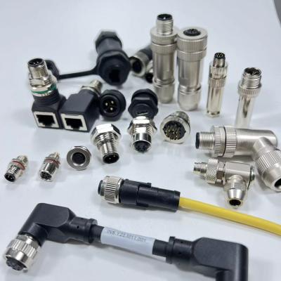 China Circular Shielding Industrial M5 M23 17 Pin Female Connector Waterproof for sale