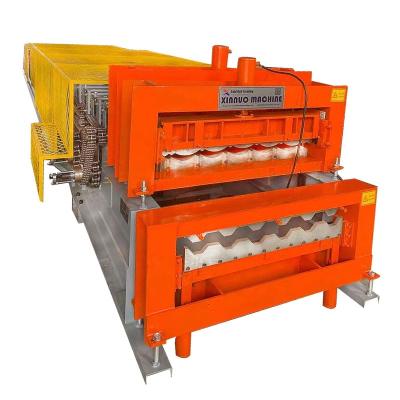 China Garment Shops Double Glazed Roofing Tile Forming Machine Best Selling Roofing Sheet Making Machine Roof Tile Making Machine Price for sale