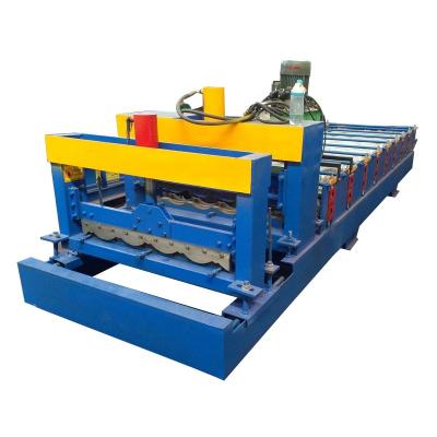 China Building Material Shops 828 Metal Steel Interlocking Tiles Making Machine Concrete Roof Tile Making Machine for sale