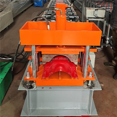 China Building Material Stores Roof Ridge Press Color Steel Capping Tile Making Machine for sale