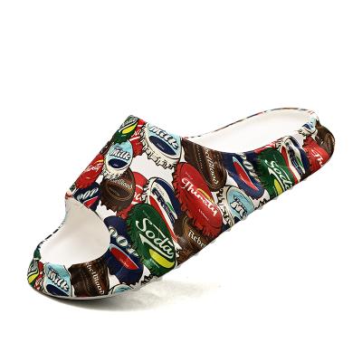 China Lightweight Customized Inspired Bone Runners Brand Black Custom Foam Slide Collection Printing Yeezy Slides for sale