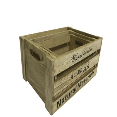 China Europe Wooden Wine / Fruit / Vegetable Storage Crate Boxes for sale