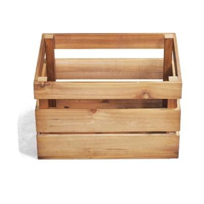 China China natural fruit and vegetable crates handmade wooden box for sale