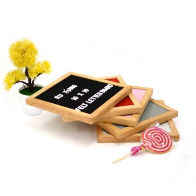 China Black Changeable Felt Folk Art Wooden Letter Board For Kids for sale