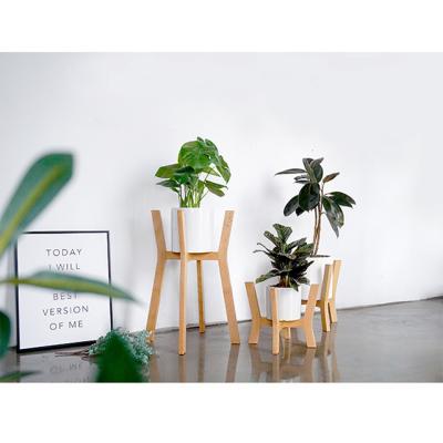 China Modern Wooden Wedding Flower Pot Stand for sale