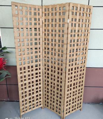 China Restaurant Room Divider Folding Folding Wooden Screen for sale