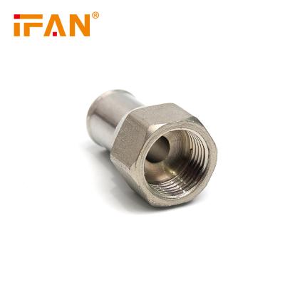 China 57-3 IFAN Underfloor Heating AL PEX Materials Multilayer Brass Tube Socket Brass Press Fitting for sale