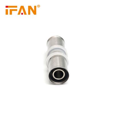 China 57-3 Factory Price 57-3 PEX High Quality Brass Press Pipe Fittings Ifan Equal Plug Fit White Color 16 - 32 mm PEX Fittings for sale