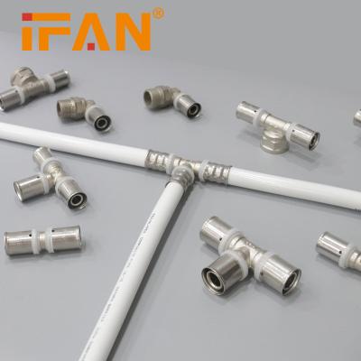 China Pipe Lines Connect IFAN PEX Manufacturer Al PEX Fittings White Color 16 - 32mm Brass PEX Fittings for sale