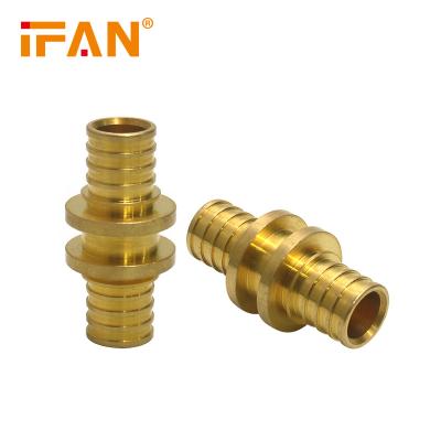 China CW617 Brass Ifanplus CW617 Brass PEX Sliding Plug Fit 16 - 32mm Brass Pipe Fittings For PEX Pipe Stabi for sale