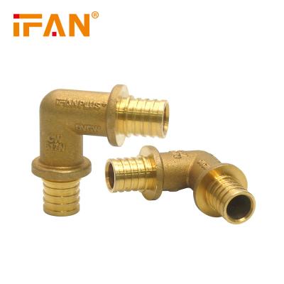 China CW617N IFANPlus BRASS Factory Wholesale Custom Logo Threaded CW617 Brass Color PEX Sliding Fitting for sale