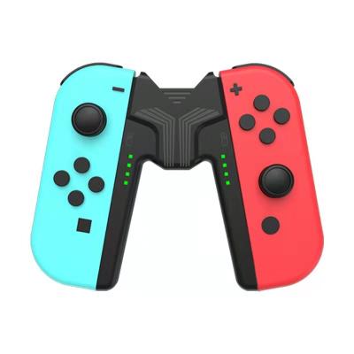 China Game Controller Charging Grip Bracket AL-NS2068 Game Controller Charging Grip Bracket For Switch Oled Joy Cons Handle Grip Charging Station for sale