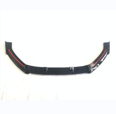 China Black SPORT Front Splitter For RS3 Carbon Fiber Color Splitter Bumper Fit Audi a3 for sale