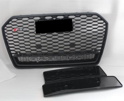 China ABS rs style honeycomb grille for A6/S6 16rs6 gloss black for sale