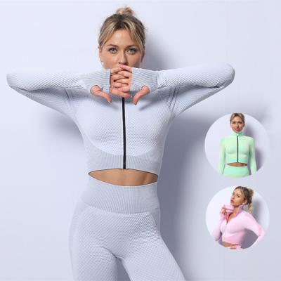 China Breathable High Waist Fitness Belly Sports Seamless Gym Yoga Set Running Woman Sport Sets For Woman for sale