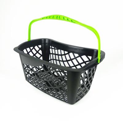 China Manufacturer Wholesale Supermarket And Shopping Trolley Plastic Shopping Cart With Wheels 560*400*450mm for sale