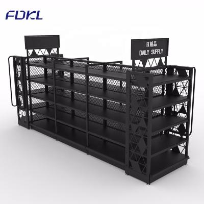 China Gondola Supply Display Steel Wire Mesh Shelf Single Side / Supermarket Double Side Daily Store for sale