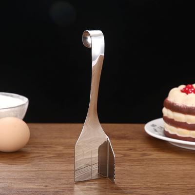 China Viable Wholesale High Quality Butter Cutter Stainless Steel Tools Scraper Square Butter Cooking Spatula for sale