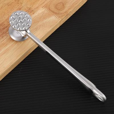 China Viable hot-selling high quality zinc alloy double-sided pine meat hammer for kitchen cooking for sale