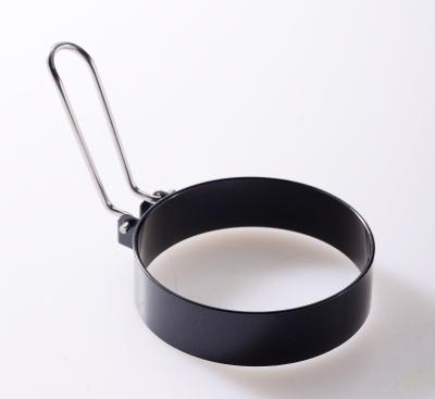 China New 2021 Stainless Steel Viable Handle Egg Ring Non-stick Cooking Tool Kitchen Instrument Durable Omelet Mold for sale