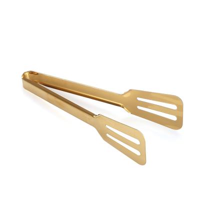 China Factory direct sale viable stainless steel ice tongs party salad serving tongs universal bread food tongs for sale