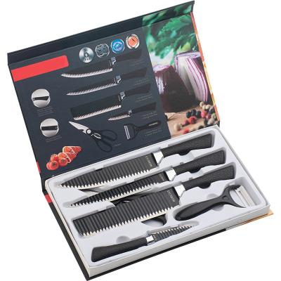 China Durable Stainless Steel Kitchen Knife Set Anti-scratch And Anti-rust Multi Style 6 Piece Knife Set for sale