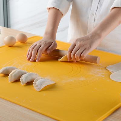 China Sustainable Food Grade Thickening with Non-stick Kneading Pin Three-Piece Set Non-Stick Silicone Pad Flour Pads Scale Pad for sale