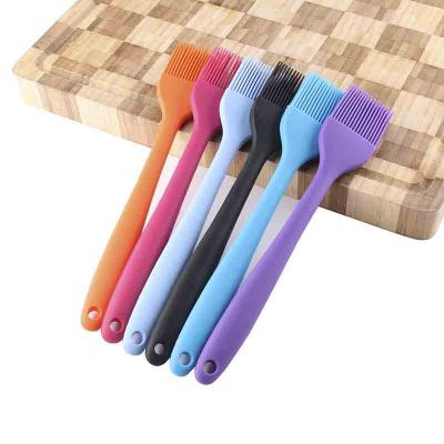 China Sustainable Wholesale Size Silicone Brush Kitchen Baking Integrated Outdoor Silicone Oil Brush Barbecue Brush for sale