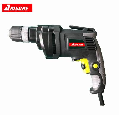 China AMSURE Machine- Quality Industrial Keyless 10MM Chuck 750W Industrial Electric Drill AMED008 for sale