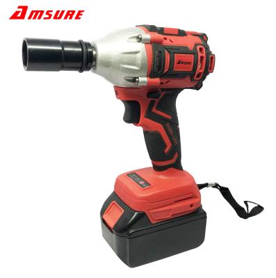 China 21V Li-ion 4.0Ah Brushless Square Head Impact Wrench Cordless 1/2 Powerful Fast Charging for sale