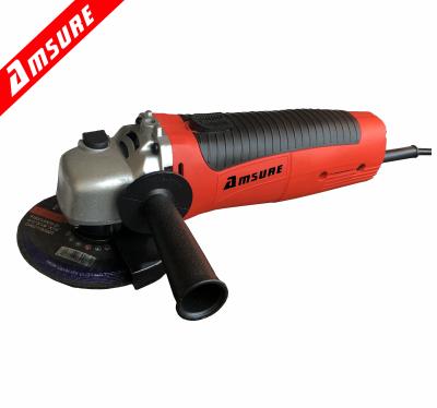 China AMSURE 230V/50HZ 600W 11000rpm 115mm Cutting Angle Grinder Machine Tools Hand Electric Angle Grinder Machine for sale