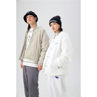 China Trend Breathable Detachable Hat Winter Wear Men's And Women's Neutral Casual Coat Cotton-padded Baseball Jacket for sale