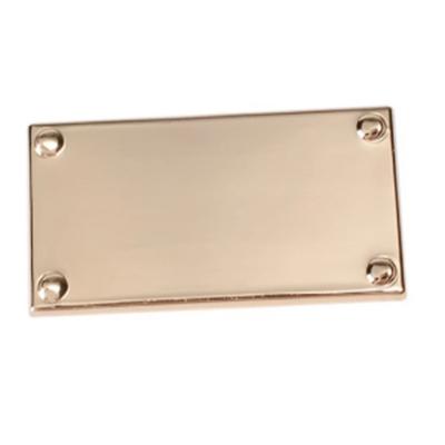 China Rectangular Universal Metal Factory Hardware Direct Accessories Eco-friendly LOGO Trademarks Bag Hardware Brand Labels for sale