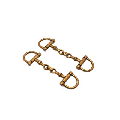 China Wholesale Eco-friendly Metal Zinc Alloy Shoes Chain Buckle Chain Shoe Buckle Shoe Decorations Accessories for sale