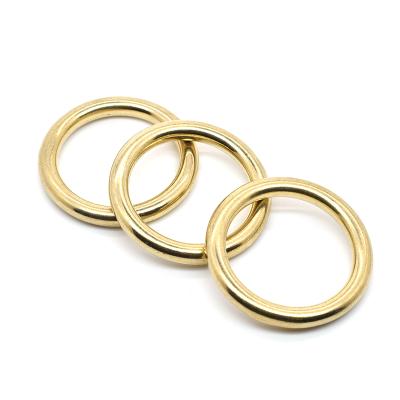 China Custom Zinc Alloy Ring Metal Round Slide End 38mm Egg Gold Metal O Ring Eco-friendly For Bag Accessories for sale