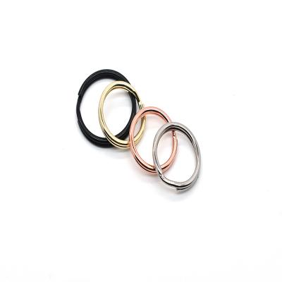 China Promotion Gift 25mm DIY Stainless Steel Key Chain Split Metal O Ring Loop Hoop Key Key Chain for sale