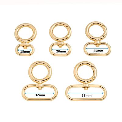 China High Quality Metal Brass Bags Accessories Small Golden Swivel Spring Snap Hook For Bag Purse Dog Collar Leash for sale