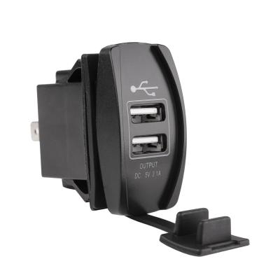 China Dual USB Charger Adapter Plug Socket 12V 24V LED Motorcycle Car LTT-2016030603 for sale