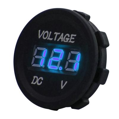 China DC 12V LCD Display Car Battery Volt Meter LCD Mini Digital Display Voltmeter DC 12v Voltmeter for sale