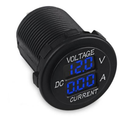 China Car DC Voltmeter Mini 6-30V 1-10A LED Ammeter Panel Digital DC Voltmeter Ammeter For Car Moto Boat Batteries for sale