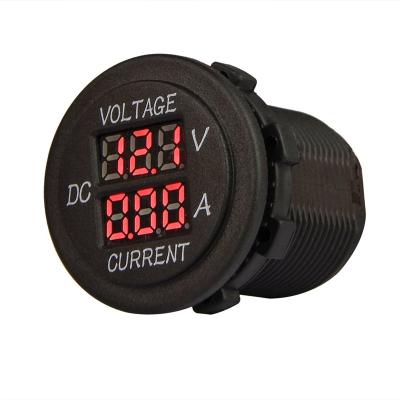 China Car DC Voltmeter Ammeter Mini Dual Digital Volt Amp Meter Gauge LED Panel Digital DC Voltmeter and Ammeter for Car Moto Boat Batteries for sale