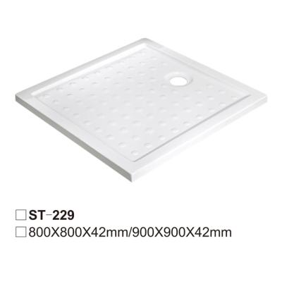 China Clean High Quality Fiberglass Acrylic Shower Base Square And Tray for sale