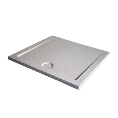 China Clean High Quality Acrylic America Fiberglass Square Europe Slate Shower Base Tray for sale