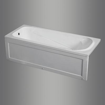 China Cheap Single Skirted Single Acrylic Bathtub With Skirt Acrylic Freestanding Bathtub for sale